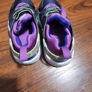 DC Kids' Black and Purple Sneakers